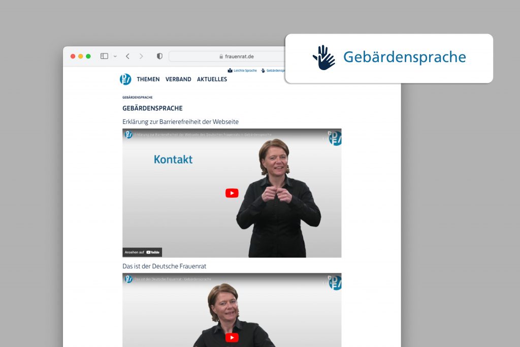 Gebärdensprache inklusiv