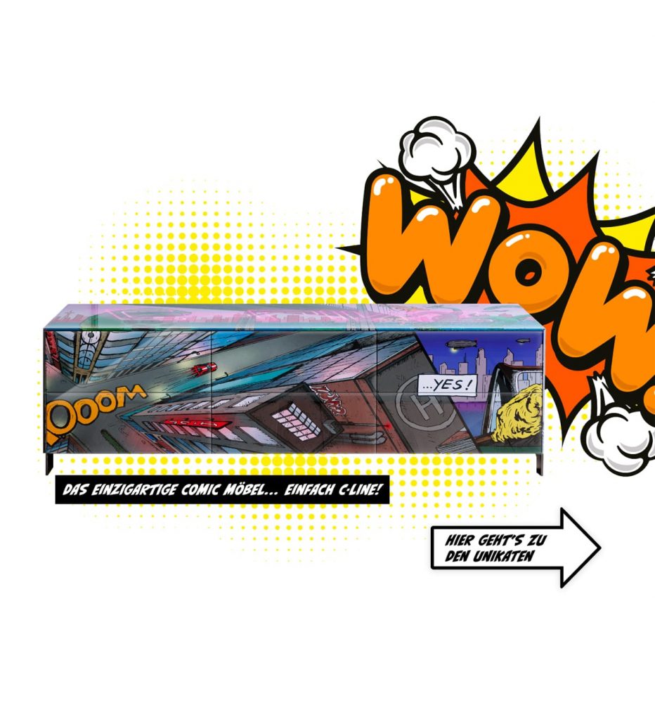 Comic Möbel-Marke legt los