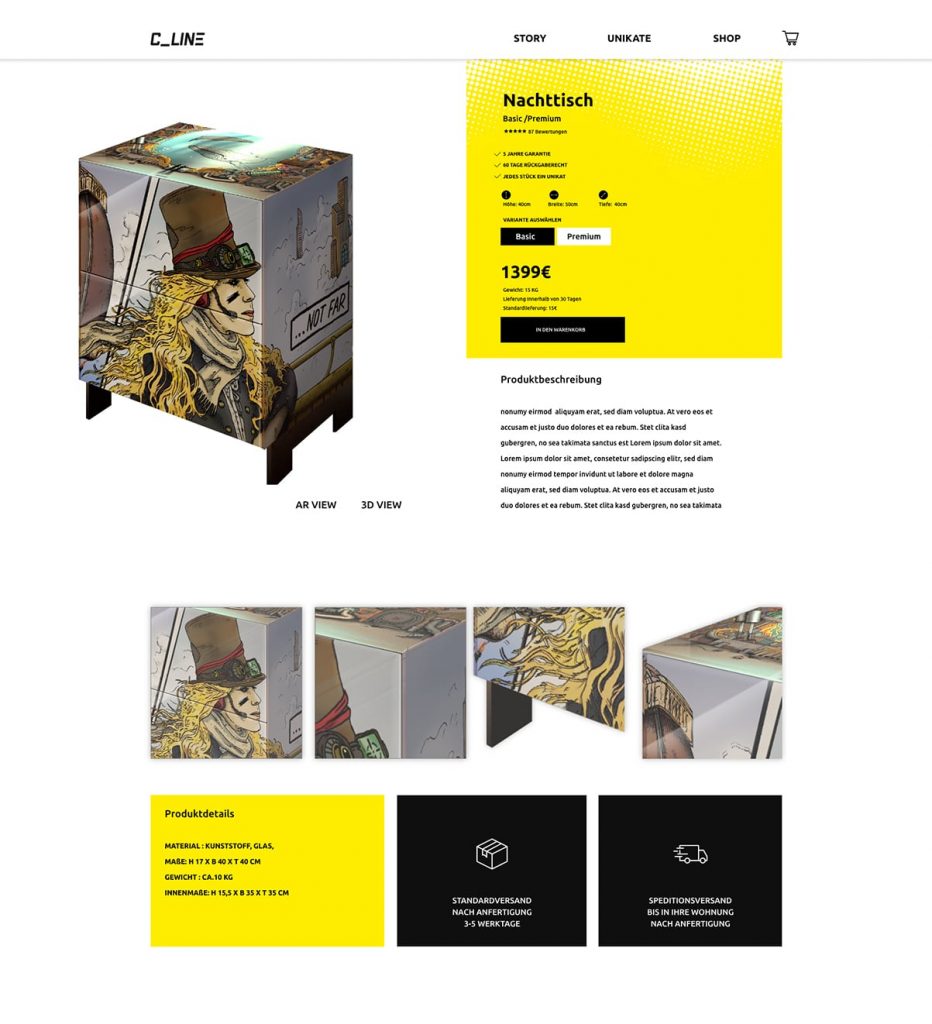 Comic Möbel-Marke legt los