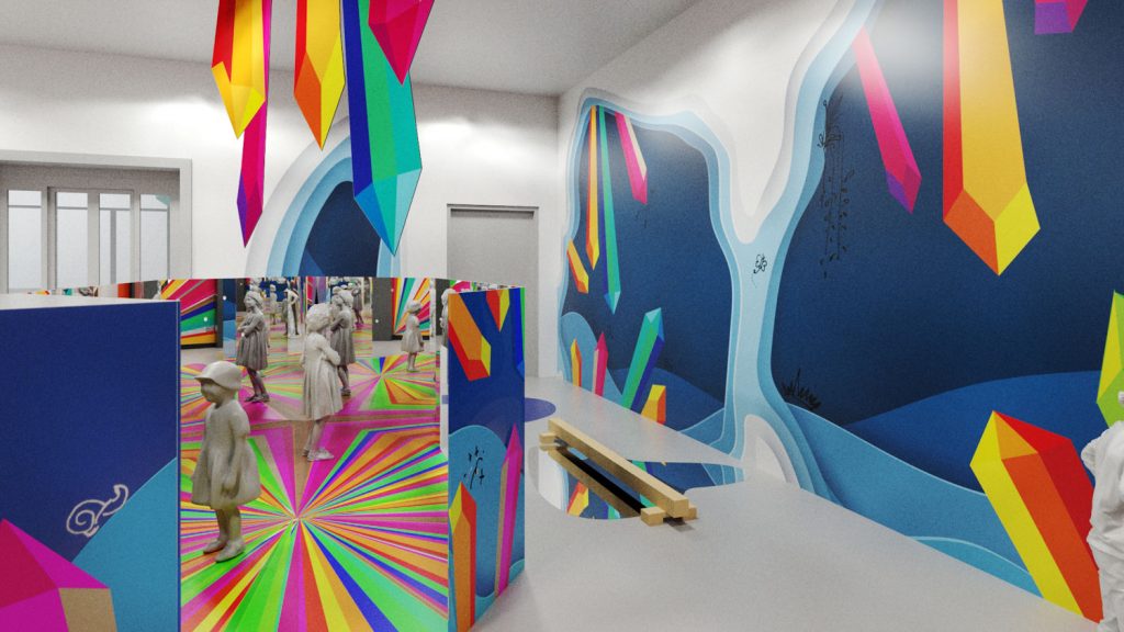 Kinder „verschwinden“ im Erlebnispfad