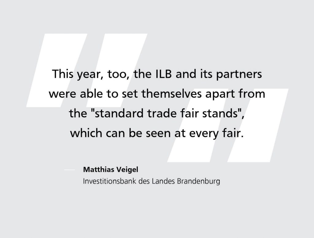 Messestand für Gründermesse deGUT