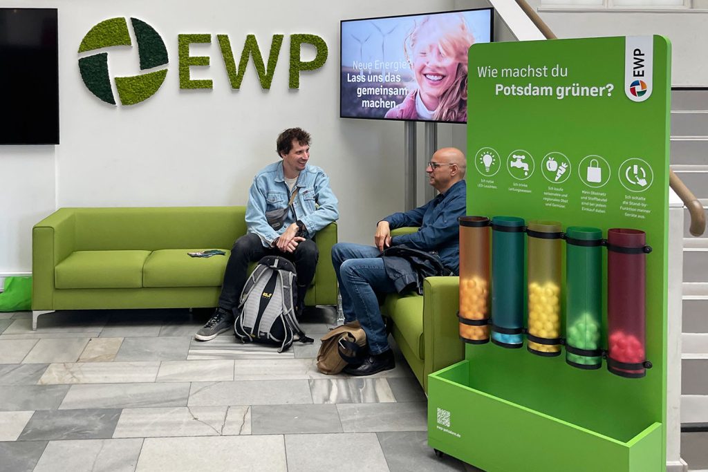 Interactive exhibition modules for EWP at the Green Visions Festival